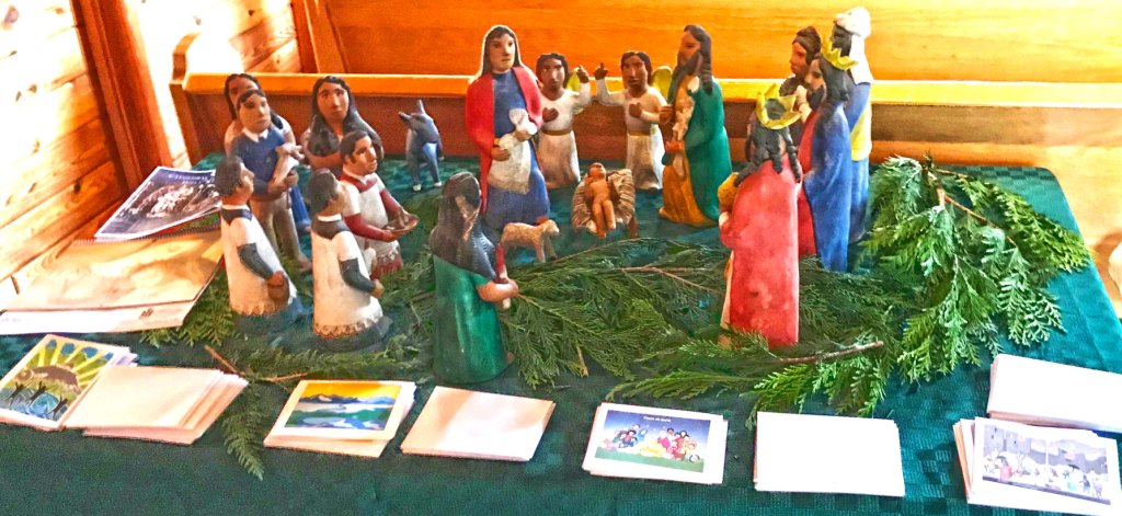 Generously donated Nativity scene from Mexico
